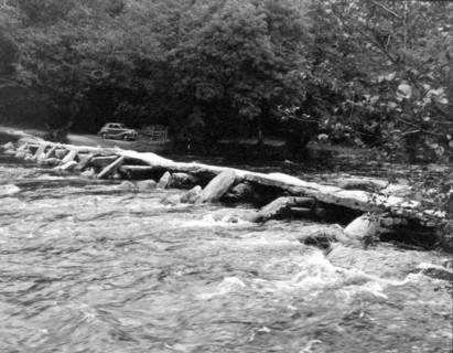 Tarr Steps, near Dulverton, Exmoor, Somerset, c1955. Creator: Arthur Charles Kirby Ware.