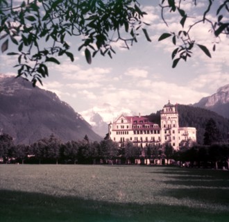 The Jungfrau from Interlaken, Switzerland, c1955.  Creator: Arthur Charles Kirby Ware.