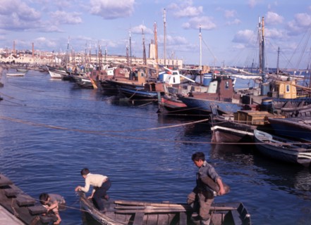 Harbour, Setúbal, Lisbon, Portugal, c1955.  Creator: Arthur Charles Kirby Ware.