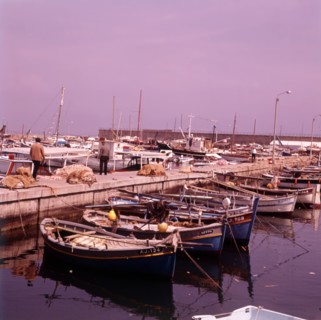 Fishermen and docks, Ajaccio, Corsica, c1955. Creator: Arthur Charles Kirby Ware.