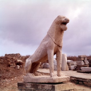 The Naxian Lions, island of Delos, Greece, c1955.  Creator: Arthur Charles Kirby Ware.