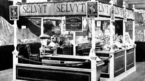 Selvyt-making: the knife that must travel over three miles to make a dozen polishing cloths, 1909. Creator: Unknown.