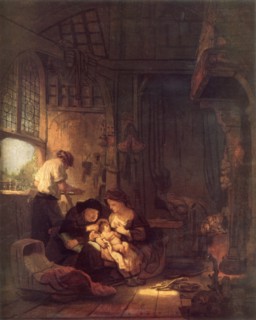 'The Holy Family', 1640, (1967). Creators: School of Rembrandt van Rijn, Ferdinand Bol.