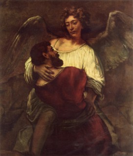 'Jacob Wrestling with the Angel', c1660, (1967).  Creator: Rembrandt Harmensz van Rijn.