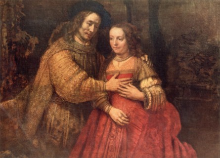 'The Bridal Couple (The Jewish Bride)', c1665-c1669, (1967).  Creator: Rembrandt Harmensz van Rijn.