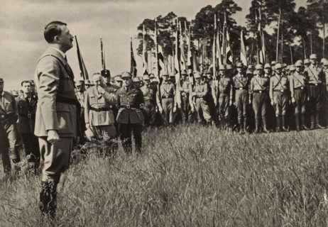 Hitler inspecting the recruits of the 'Reichsführerschule' (1933)