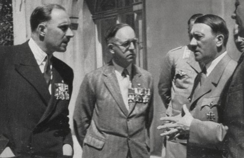 Hitler with WWI veterans, 1936