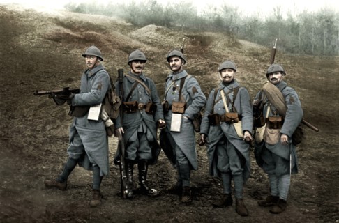 French infantry soldiers in 1918