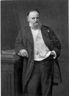 Portrait en 1874 d'Aristide Boucicaut en 1874 (1810-1877), fondateur des magasins du Bon Marché.