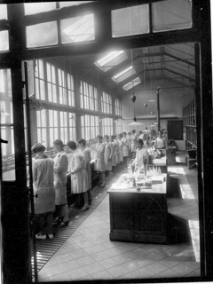 Cours de chimie à l'Ecole Normale Supérieure, en 1928