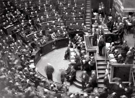 La séance de la Chambre des Députés le 6 février 1934