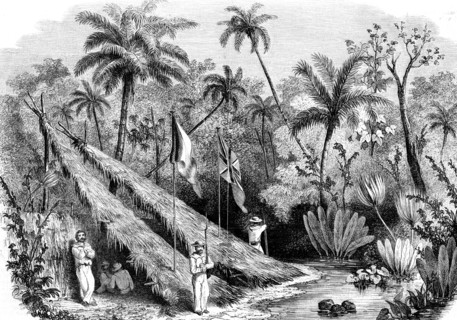 Percement de l'Isthme de Panama par la France : août 1854, poste français et anglais au Darien.