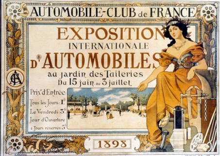 Annonce pour l'Exposition internationale d'Automobile, organisée en 1898 par l'Automobile Club de