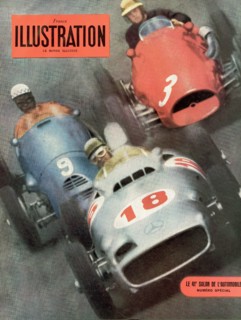 Couverture du numéro spécial de France-Illustration pour le 41ème Salon de l'Automobile de 1954,
