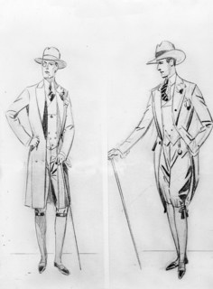 Croquis de Boris exposé au "Salon de la mode vu par les artistes".  Organisé par le photographe G