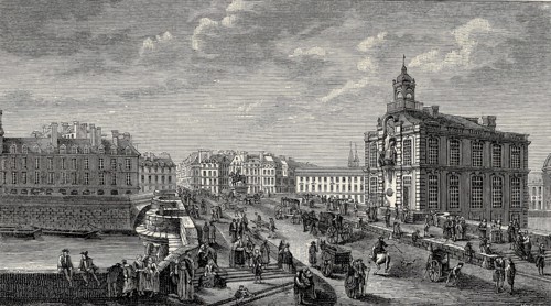 La Seine et le pont Neuf à Paris.