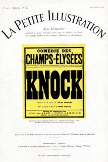 La presse en France au 20 siècle. La petite Illustration consacrée au théâtre, janvier 1925. Knock,