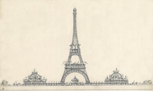 Projet de tour pour l'Exposition Universelle de 1889