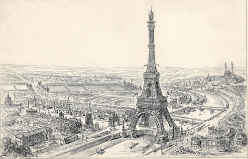 Projet de tour pour l'Exposition Universelle de 1889 proposé par MM. Cassien-Bernard et Francis