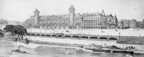Plans et schemas des gares parisiennes. Paris novembre 1897, trois architectes sont appeles par la