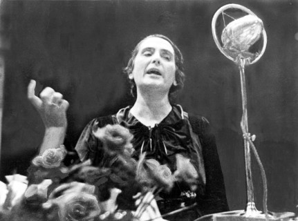 The Communist politician Dolorès Ibarruri, 1936