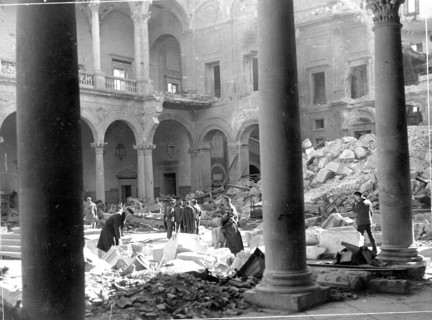 Ruins of the city of Alcorcon, 1936