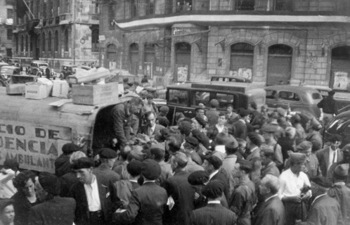 Nationalist troops entering Bilbao, 1937