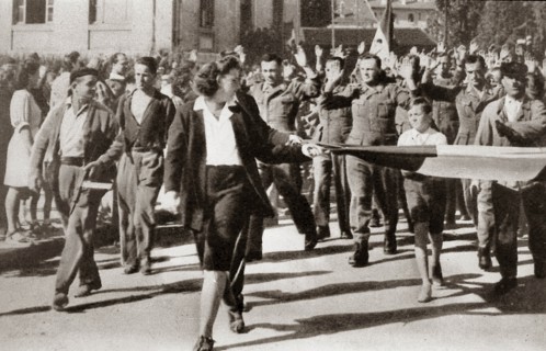 Prisonniers allemands à Annecy en août 1944