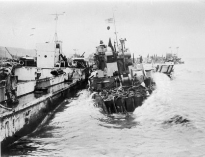 Débarquement des troupes alliées sur la côte normande en juin 1944
