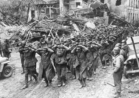 Avancée des alliés en allemagne, février 1945.
