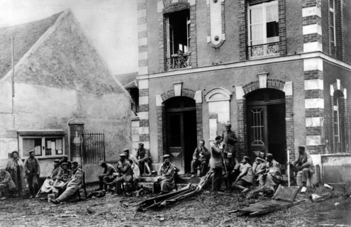 Blessés allemands pendant la Bataille de la Marne