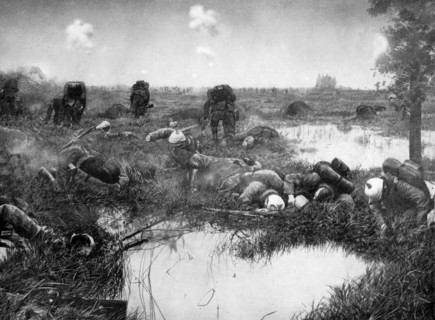 Les marais de Saint-Gond en 1914
