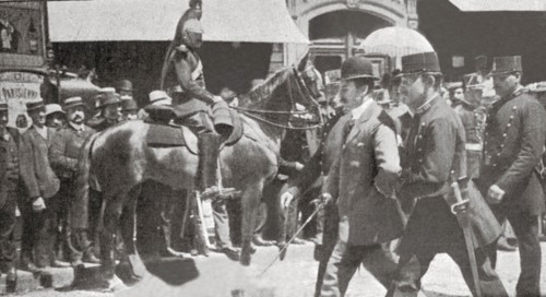 La translation des cendres de M Emile Zola au Panthéon le jeudi 4 juin 1908.