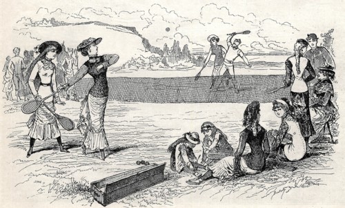 Le tennis au XIX siècle. La mode pour le jeu de "Lawn tennis" importée en France de Grande Bretagne