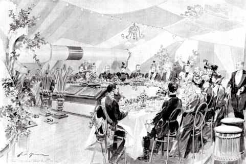 Voyage du président de la république française, M Félix Faure, en Russie, août 1897.