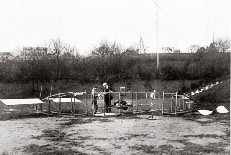 Aéronautique. Le premier ballon dirigeable démontable, le Zodiac I janvier 1909.