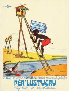 Publicité alimentation. Les pâtes Lustucru, années 1920 - 1930.
