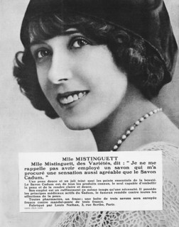 Publicité soin du corps, santé, beauté. Mistinguett.