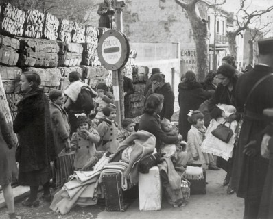 Réfugiés espagnols à la frontière française, 1939