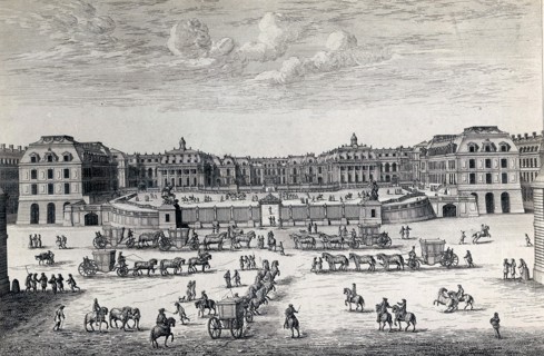 Vue du château de Versailles du côté de Paris