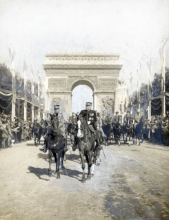 Défilé sur les Champs-Elysées, le 14 juillet 1919