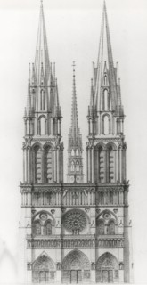 Plans de Viollet-le-Duc pour la cathédrale Notre-Dame de Paris