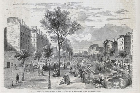 Boulevard de la Reine-Hortense à Paris (actuel Boulevard Richard Lenoir)