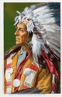 Postcard to remember Buffalo Bill's Wild West Show in London