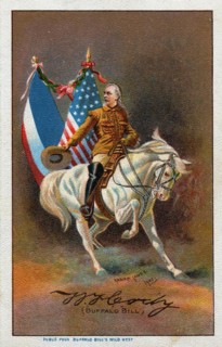 Postcard to remember Buffalo Bill's Wild West Show in France