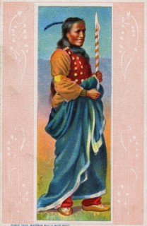 Postcard to remember Buffalo Bill's Wild West Show in France