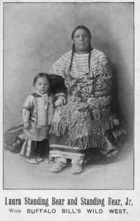 Buffalo Bill's Wild West. Laura Standing Bear and Standing Bear Jr.