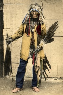 Flat Iron, 105-year-old Indian chief