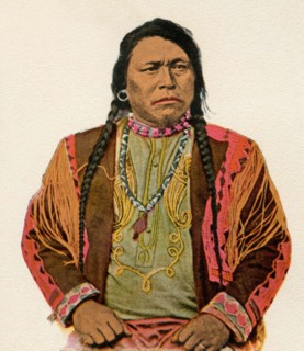 Postcard representing Indian chief of Utah "Auray"