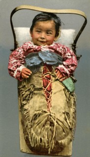 Postcard representing an Indian baby